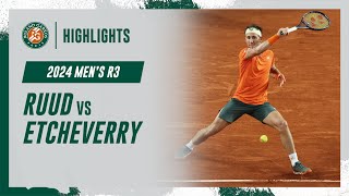 Ruud vs Etcheverry Round 3 Highlights  RolandGarros 2024 [upl. by Evangelia]