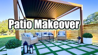 EXTREME PATIO TRANSFORMATION  BACKYARD MAKEOVER [upl. by Bobina505]