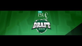 HBL Pakistan Super League Draft 2016 [upl. by Vito]