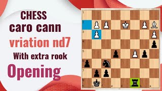 Caro cann vriation Nd7  chess opening traps for black [upl. by Attenyt]