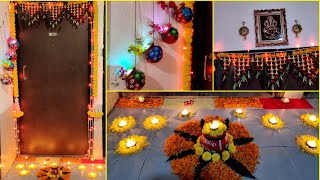 Home Entrance Decoration Ideas  Diwali Decoration Ideas  Entrance Makeover  Home Decor [upl. by Shurwood40]