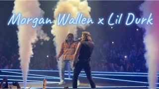 Morgan Wallen x Lil Durk  “Broadway Girls”  Live in Nashville [upl. by Towne]