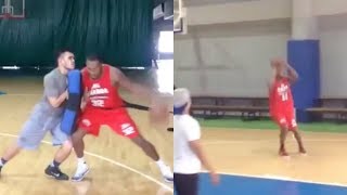 Justin Brownlee training highlights  BGSM Commissioners Cup Import [upl. by Seana]