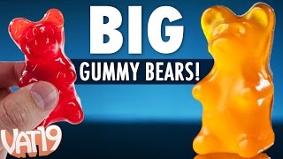 Big Gummy Bears are 18 times larger than regular gummi bears [upl. by Ahsetel]