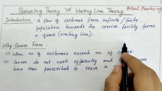 Queueing Theory in Operation Research  Waiting Line Model in Operation Research  Queue Model [upl. by Novikoff]