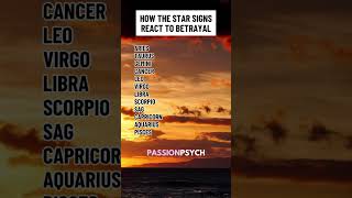 How the Star Signs React to Betrayal shorts zodiac psychologyfacts facts factsshorts [upl. by Errot]