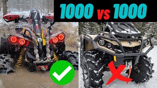 Top 5 Reasons Why You WANT A Can Am Renegade 1000 XMR vs Outlander 1000 XMR [upl. by Trakas]