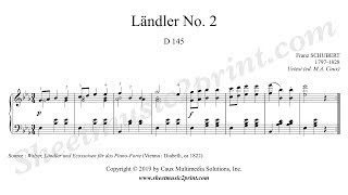 Schubert  Ländler No 2 D 145 [upl. by Attegroeg916]