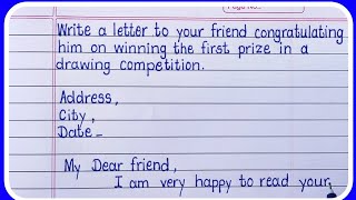 Congratulations letterCongratulation letter to your friendWrite a letter to your friend [upl. by Puff759]