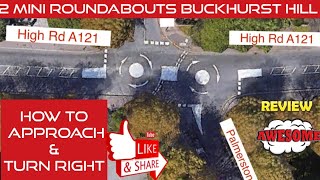 2021 2 mini roundabouts Buckhurst Hill  Chingford Test Route  Loughton test route [upl. by Adama281]