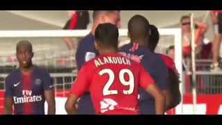 Kylian Mbappé Carton Rouge vs Nîmes [upl. by Ahseeyt]