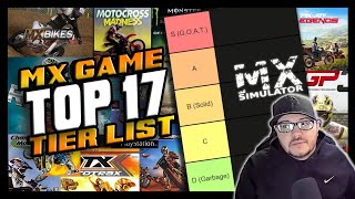 TOP 17 MOTOCROSS GAMES RANKED MX GAME TIER LIST [upl. by Kcirdneh]