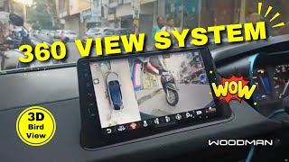 Woodman Car Stereo for Tata Nexon with 360 Bird View Camera  Customer review of hi Woodman  2024 [upl. by Nwahsor303]