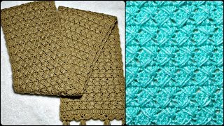 How to Crochet a Muffler  Scarf Hindi Tutorial 3 [upl. by Knarf]