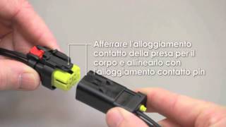 Connettori AMPSEAL 16 AMPSEAL 16 Connector Instructions  Italian [upl. by Feune]