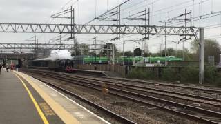 46229 steam loco duchess of hamilton passes tamworth UK [upl. by Higley]