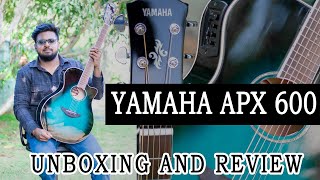 YAMAHA APX600 Blue Unboxing amp Review  Price and Specs [upl. by Monto]