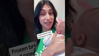 Frozen Breast Milk amp Power Outage  Dr Amna Husain shorts [upl. by Richarda628]