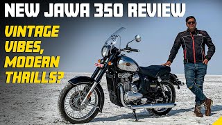 2024 Jawa 350 Review in Hindi  Looks Engine Features amp Performance Times Drive [upl. by Bellda83]