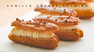 Vanilla Cheese Eclairs Recipe｜Ohyoo Cooking [upl. by Krakow]