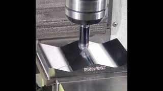 3D Finishing a Sloped Surface with a DAPRA Ball Nose Indexable Cutter cncmachining BallNose [upl. by Ciapha]