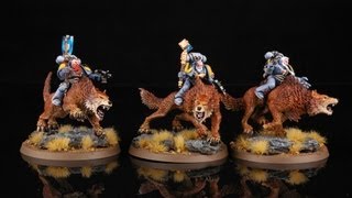 How to paint Thunderwolf Cavalry Warhammer 40000 Space Wolves  Buypainted [upl. by Nowaj]