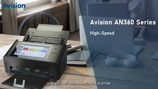 케이제이엔시스 AVISION AN360 고속스캐너 문서스캐너 북스캐너 분당 60PPM 속도와 네트워크 지원 [upl. by Katsuyama765]