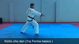 Kicho cho dan primera forma básica Tae Kwon Do [upl. by Nylteak206]