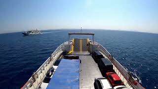 Ferry Ride timelpase corfu ferry timelapse [upl. by Ecnarepmet]