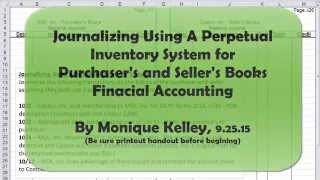 Journalizing Using a Perpetual Inventory System [upl. by Assirialc]