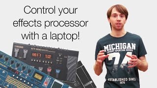 Control your guitar effects processor with a laptop boss gt100 [upl. by Cyrano243]