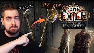 Crafting Early Game MELEE weapons in Path of Exile [upl. by Lottie]