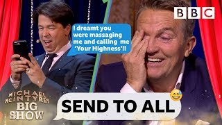 Bradley Walsh DESTROYED 😱 by Michael McIntyre’s nightmare text  Send To All [upl. by Nawor949]