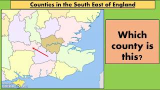 Geography Counties of England South East Edition [upl. by Aryajay]