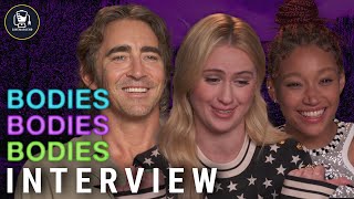 Bodies Bodies Bodies Interviews With Amandla Stenberg Lee Pace Maria Bakalova And More [upl. by Lilaj]