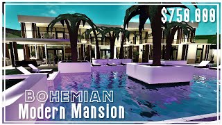 Bohemian Modern Mansion  Tour  ROBLOX BLOXBURG [upl. by Ern]