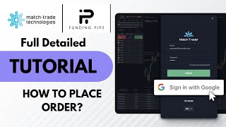 How to Use MatchTrader Platform in Funding Pips  Entrys  Pending Order Complete Tutorial forex [upl. by Efeek]