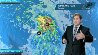 Guam Update Flood watch in place as new storm develops [upl. by Oicirtap]