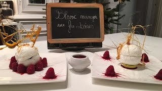 Recette de Noel N°5 Blanc Manger aux Framboises [upl. by Antons]