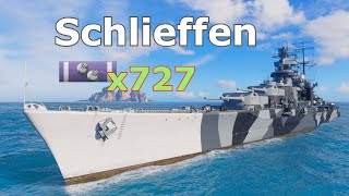 World of WarShips Schlieffen  5 Kills 243K Damage [upl. by Laniger]