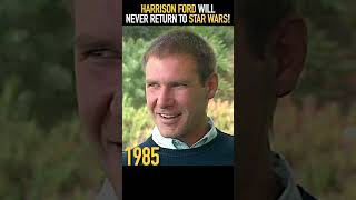 Harrison Ford in 1985 quotWill you ever return to Star Warsquot starwars shorts [upl. by Lissak400]