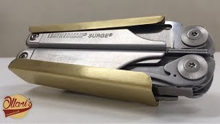 Making a Custom Brass Holster for my Leatherman Multi tool [upl. by Nnaihs164]