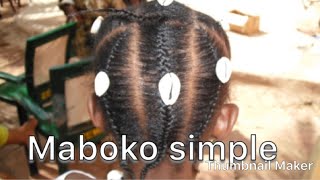 Comment tresser le Maboko simple tresse Africain [upl. by Rayle40]