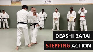 How to do De Ashi Barai when stepping in Judo  BJJ [upl. by Aicella389]