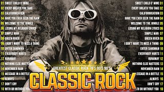 Best Classic Rock Ultimate Full Album 70s 80s 90s🔥Guns N Roses The Beatles Led Zeppelin Queen [upl. by Dnivra885]