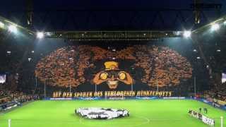 Borussia Dortmund  Malaga CF CHOREO Champions League [upl. by Ikairik]