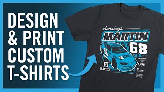 How To Design And Print Custom Apparel Racing and Motorsports TShirts [upl. by Gnues774]