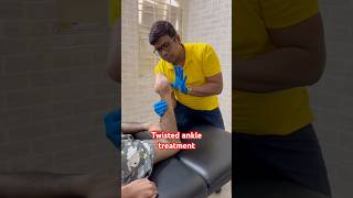 Twisted ankle treatment drrajneeshkant worldfamouschiropractor [upl. by Audres252]