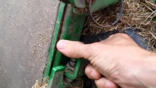 Raising and lowering deck on John Deere F687 [upl. by Nolahp]