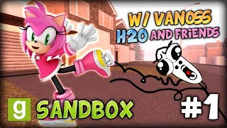 GMOD SANDBOX 1 w VanossGaming H2O and Friends  DONG DING AMY IS BEAUTIFUL GMOD TROLLING [upl. by Bowe805]